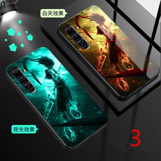 Ốp điện thoại kính cường lực dạ quang cho xiaomi redmi note 8 pro K30 K20 pro case