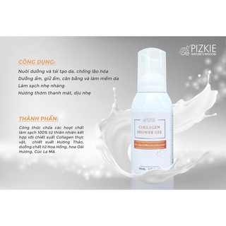 SỮA TẮM DƯỠNG DA COLLAGEN PIZKIE 150ml