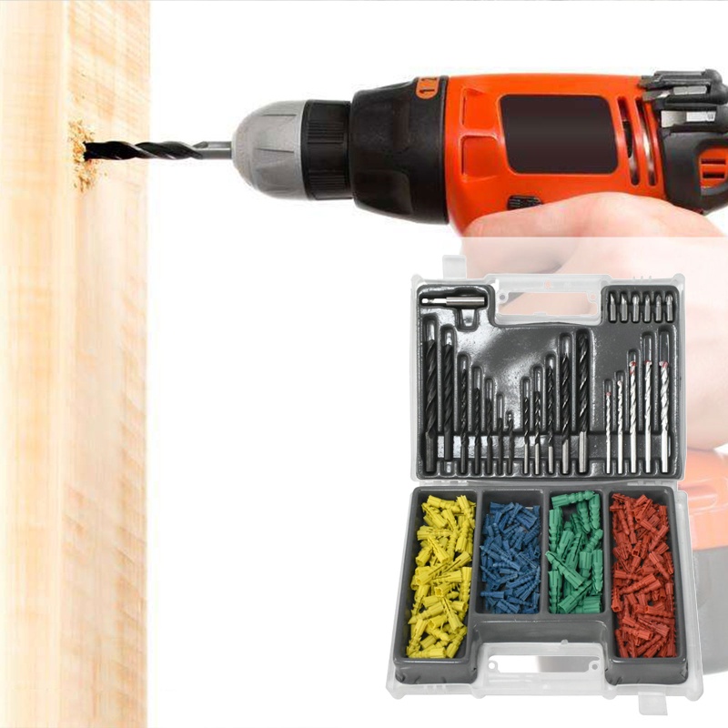 Set 300 Mũi Khoan Mở Rộng 5-10mm Chuyên Dụng Làm Đồ Gỗ