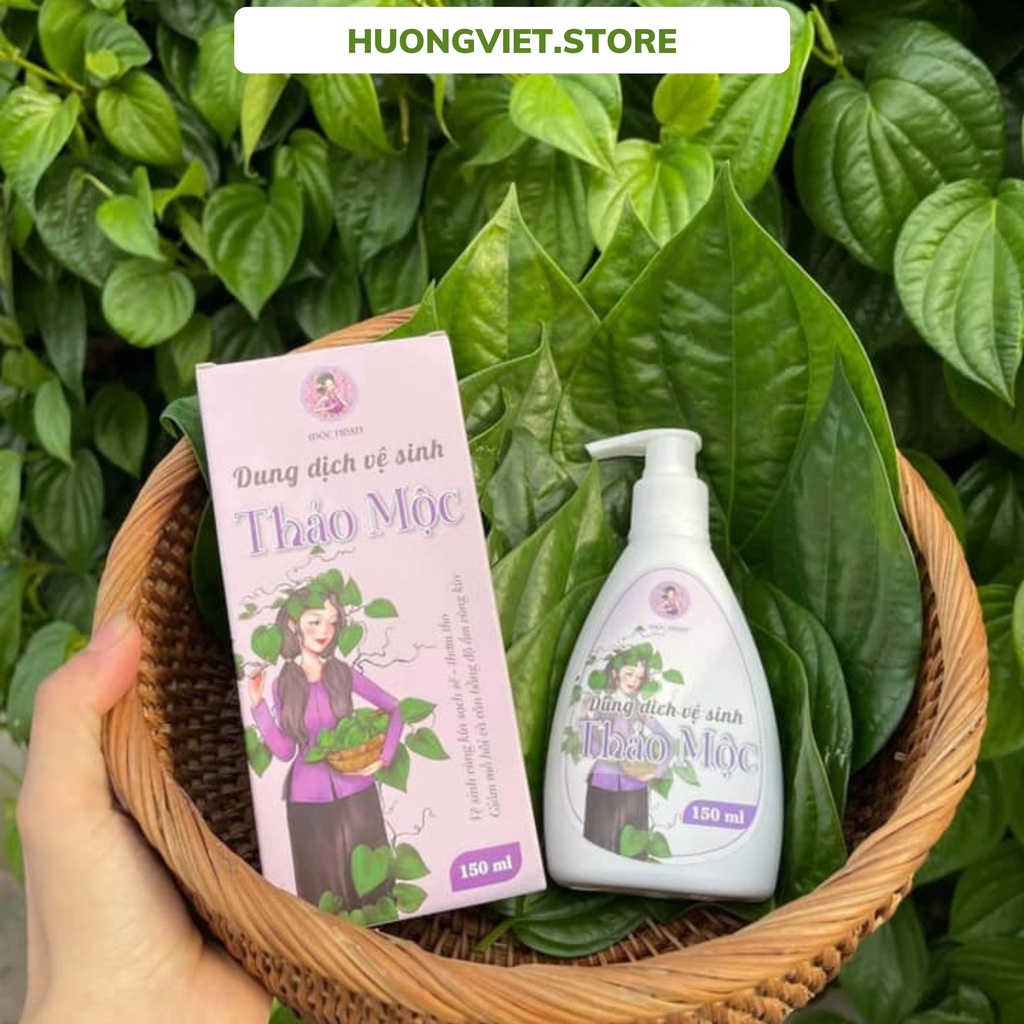 Nước Rửa Vùng Kín Dung Dịch Vệ Sinh Phụ Nữ Thảo Dược Thiên Nhiên  Trầu Không Ả Đào Mộc Nhan Natural