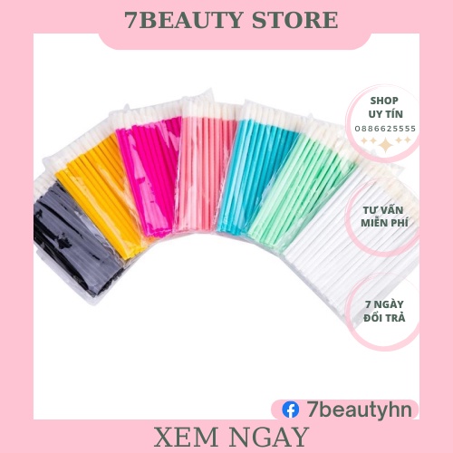 [Combo 5gói]Tăm bông Chà Mực Phun Xăm