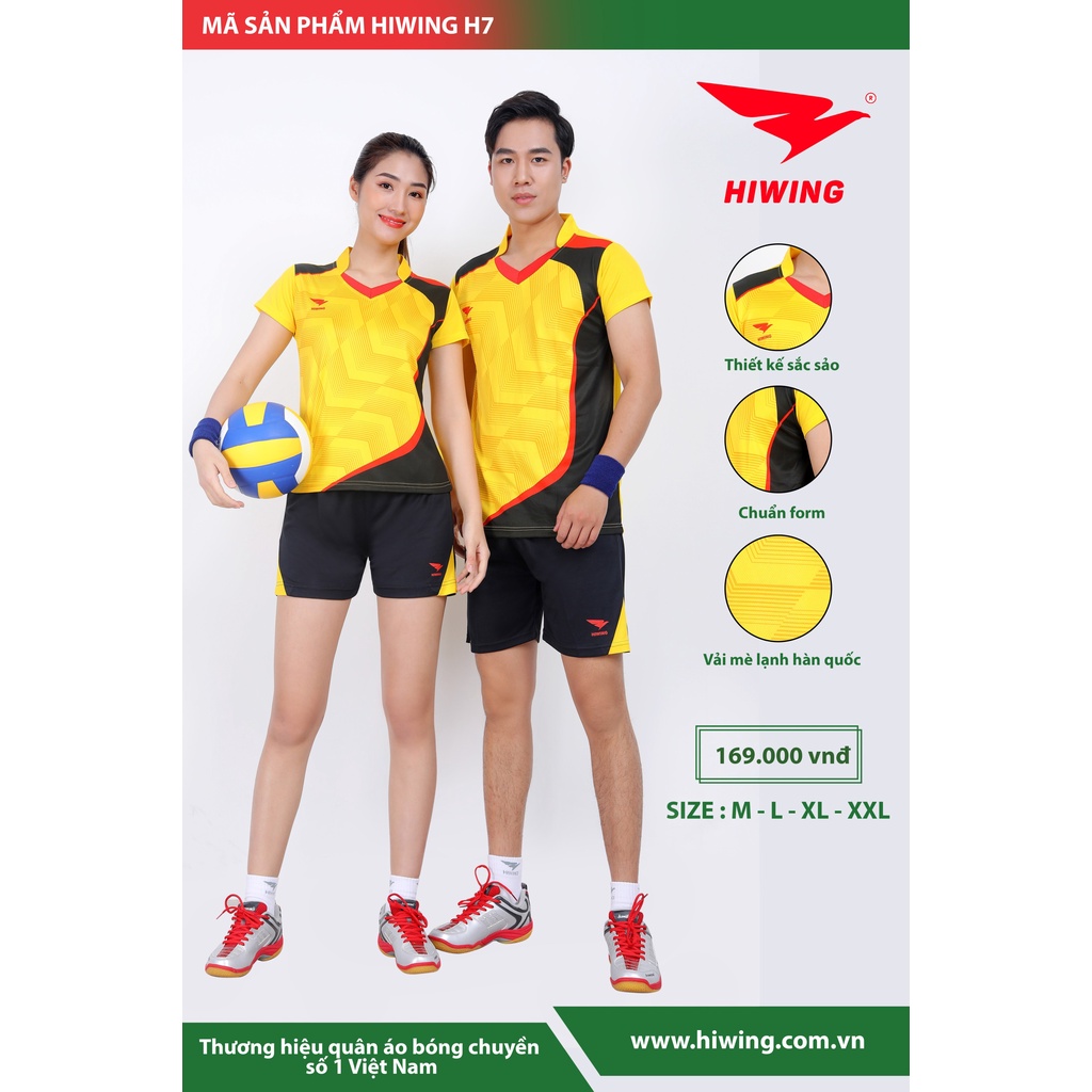 Áo bóng chuyền , bộ quần áo bóng chuyền Hiwing ⚡ Chất vải mè thun Thái ⚡ co giãn đa chiều cao cấp_No.H7