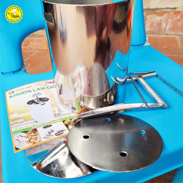 Khuôn giò thủ, giò xào, giò lụa tim tròn loại inox cao cấp