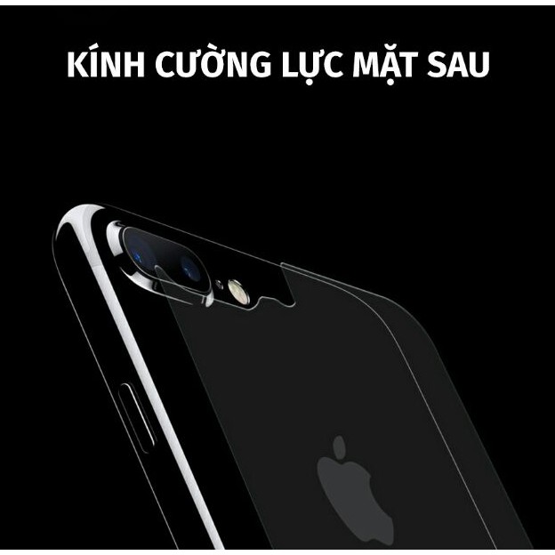 Bộ 2 kính cường lực mặt sau iphone 7 plus/ iphone X/ XR/ XS max thế hệ mới