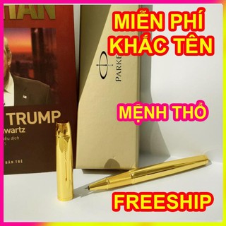 Bút ký Parker IM Yellow cài vàng - Ngòi dạ bi, ngòi 0,5 mm, mịn và đều mực ở mọi góc nghiêng