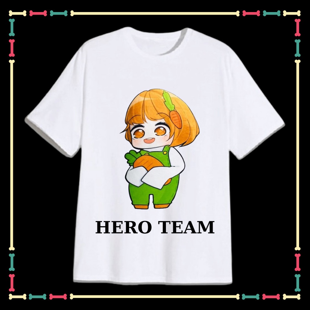 Áo Thun Hero Team siêu dễ thương cho trẻ em đủ size áo từ 10kg đến 90kg