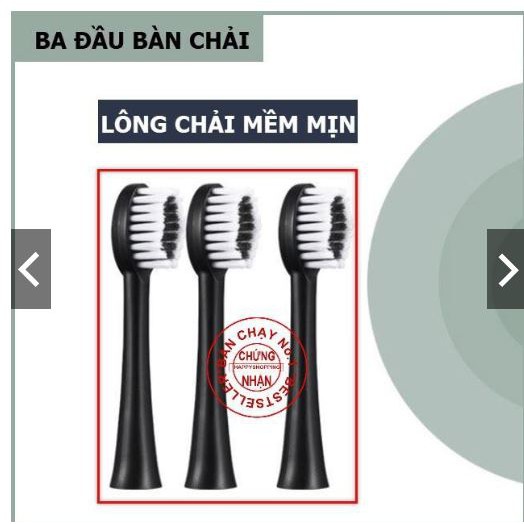 Bàn chải điện X3 cao cấp - 6 chế độ + TẶNG KÈM 4 ĐẦU BÀN CHẢI