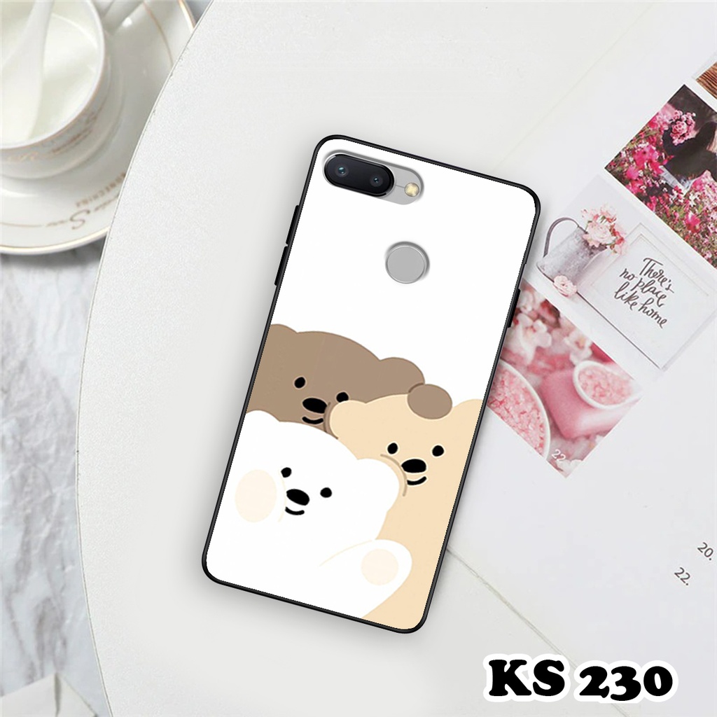 Ốp lưng Xiaomi Redmi 6 - Redmi 6A - Redmi 6X - Redmi 6 Pro - Ốp in hình gấu bear ngộ nghĩnh