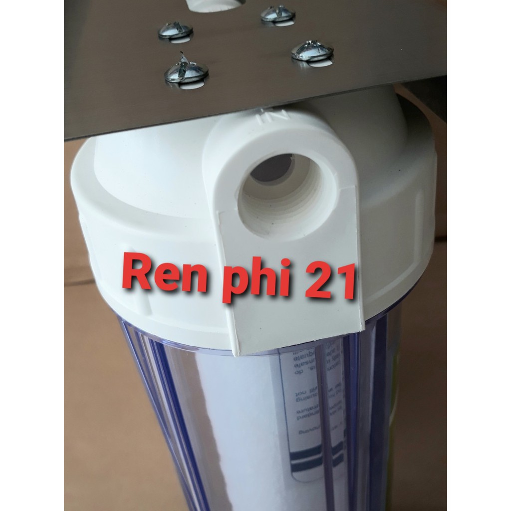 Bộ lọc thô hàng nhập Taiwan 3 cấp 10inch ( ren phi 21)