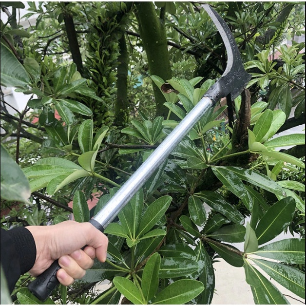 Búa Rìu Kiêm Lưỡi Liềm Đa Năng Có Cán- Rìu chẻ củi sinh tồn làm vườn