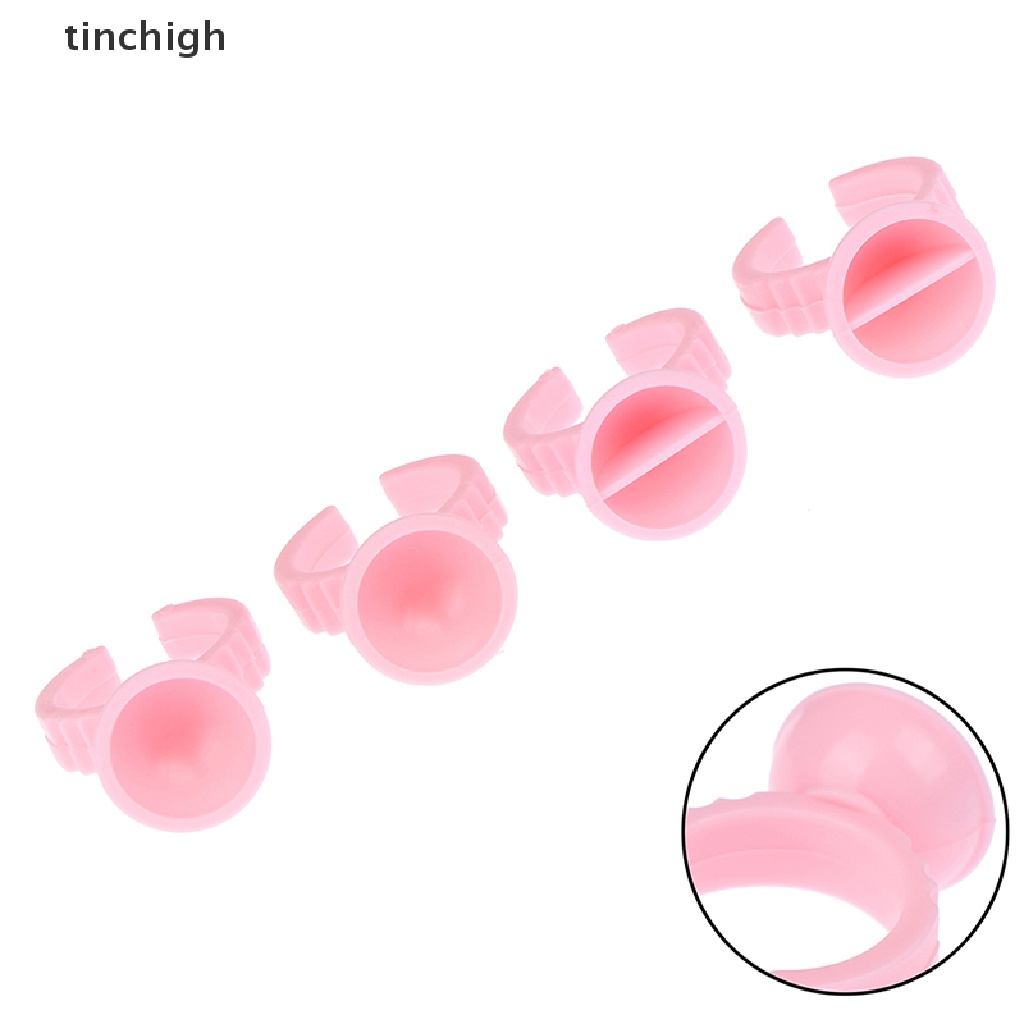 Set 100 Giá Đỡ Nhẫn / Keo Dán Mi Giả Dùng Một Lần Tiện Lợi