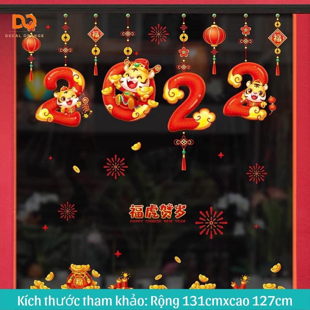 Decal tết 2022 trang trí cửa kính, tường | BigBuy360 - bigbuy360.vn