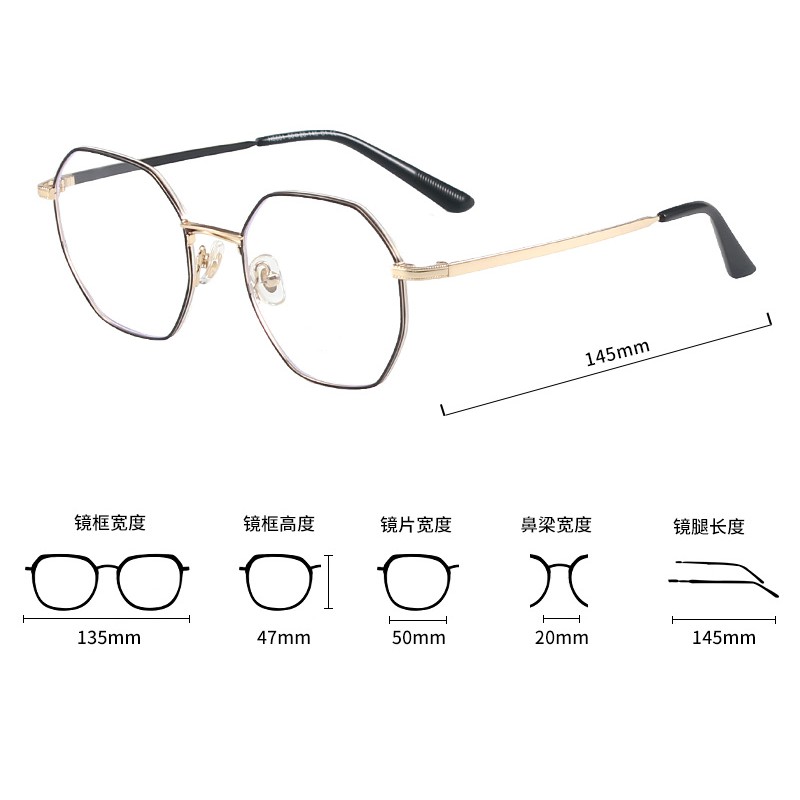 Gọng Kính Chống Ánh Sáng Xanh Thời Trang Unisex Jz5601 | BigBuy360 - bigbuy360.vn