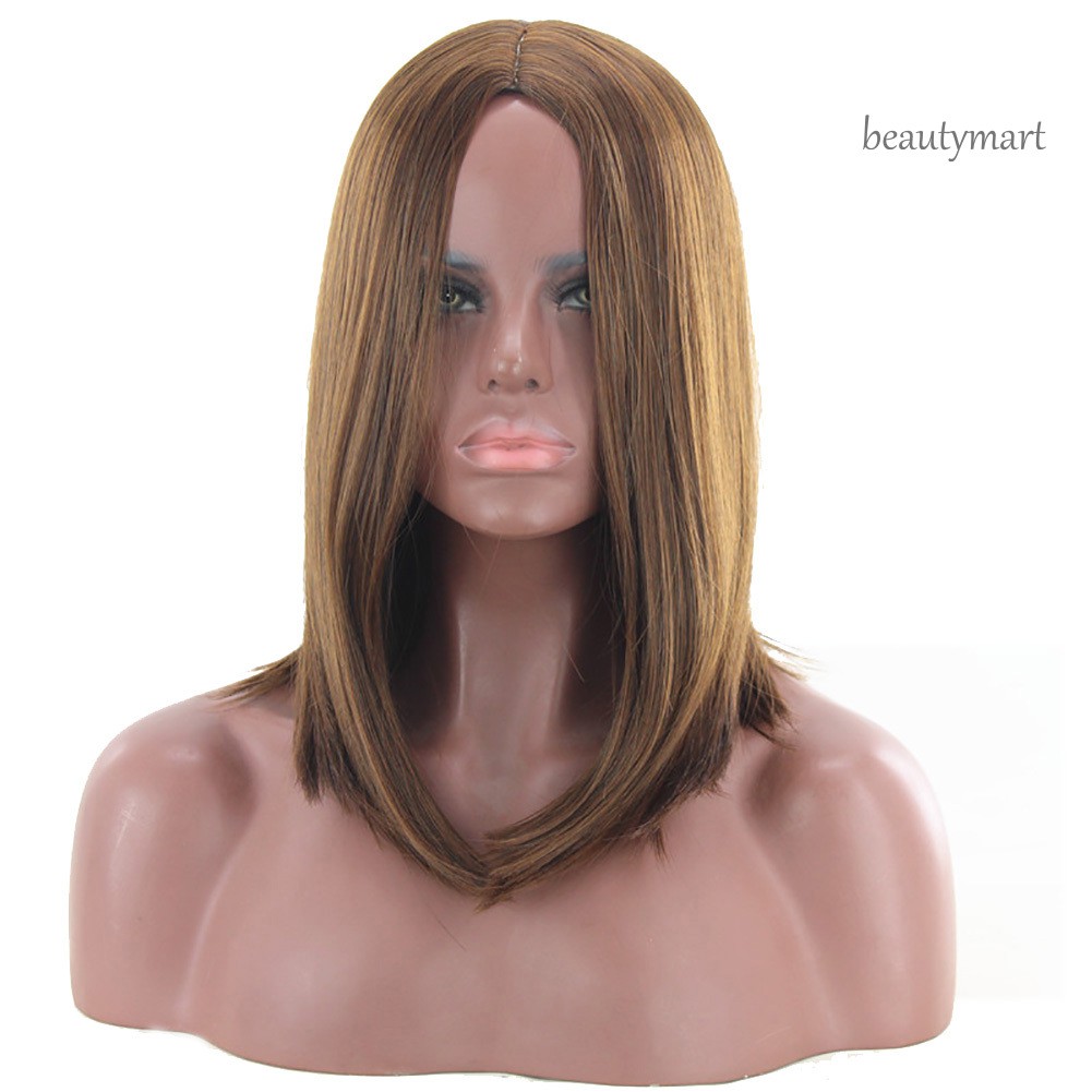 [Hàng mới về] Tóc giả nữ ngắn thẳng rẽ ngôi giữa thời trang