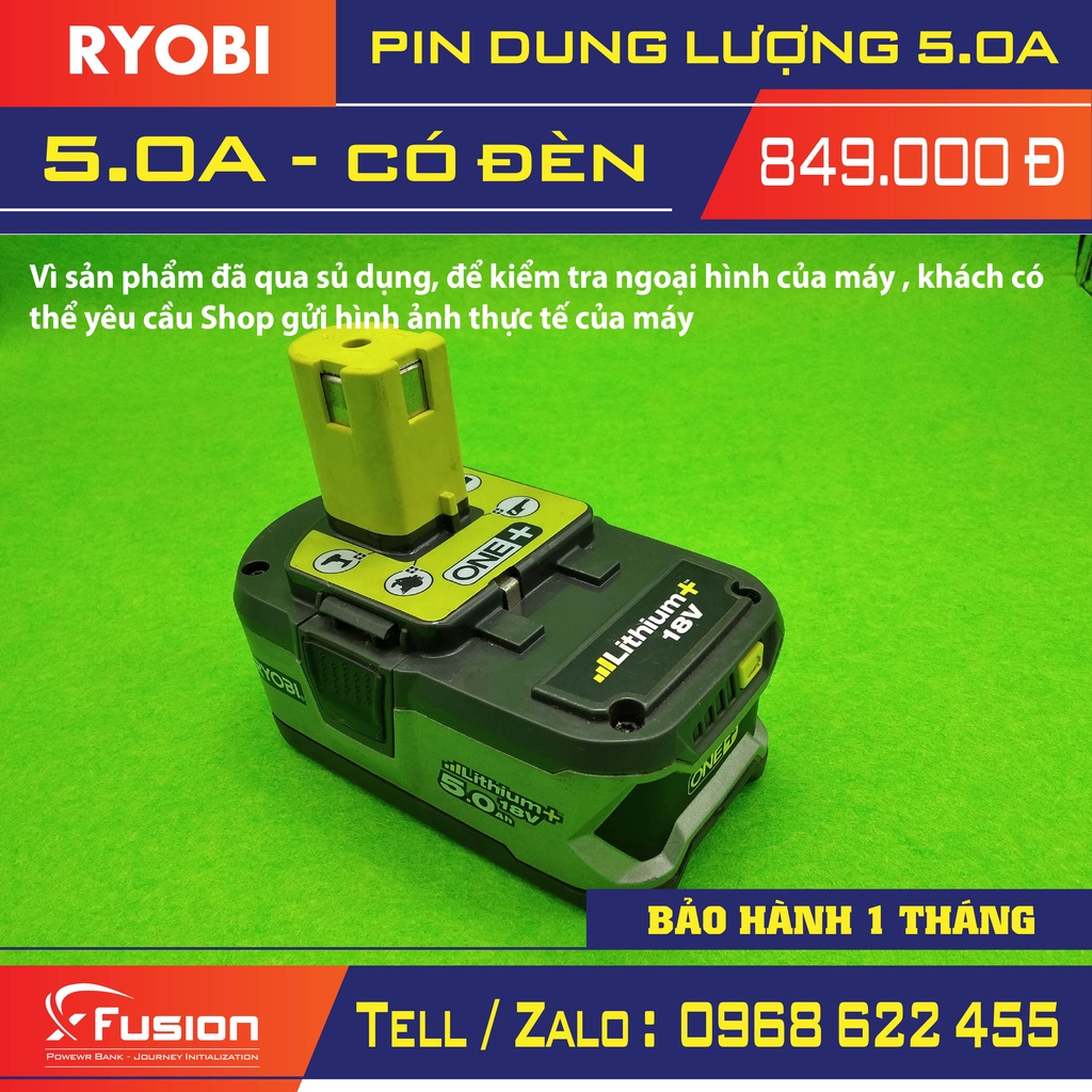 Pin ryobi 5.0
