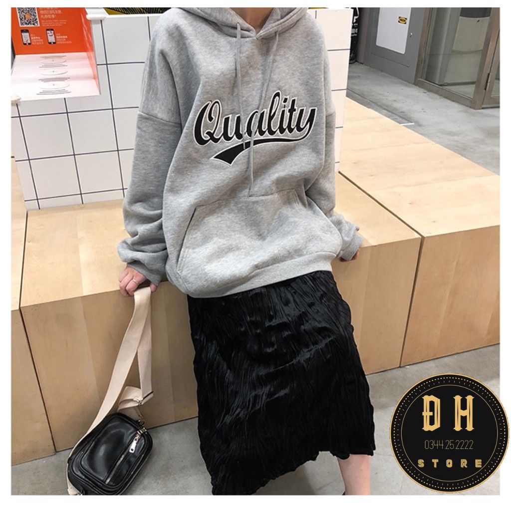 (Mẫu Mới 2021) Áo Hoodie Chữ Quality Có Mũ Nam Nữ Chất Nỉ Bông Dày Dặn Form Rộng Unisex- Áo Nỉ Nam Nữ Ulzzang Hoạ Tiết | BigBuy360 - bigbuy360.vn