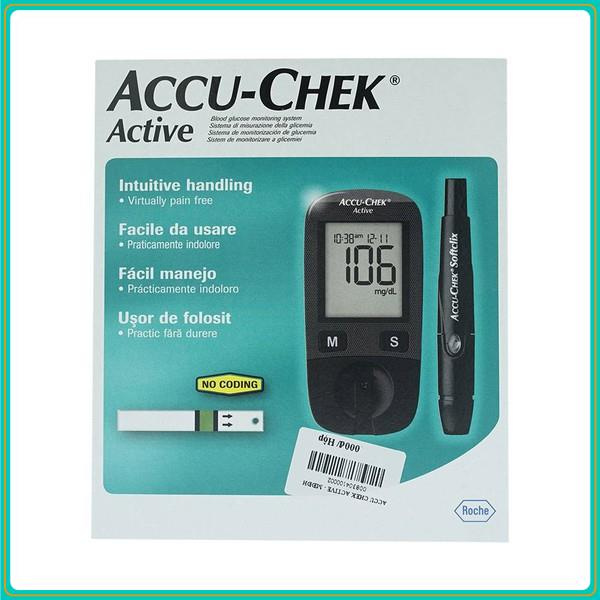 Hệ thống máy đo đường huyết Accu-Chek Active mg/dl-mmol/L chính hãng bảo hành trọn đời  Hàng Chính Hãng