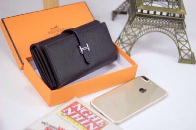 Ví nắp cài sang chảnh kèm hộp đựng