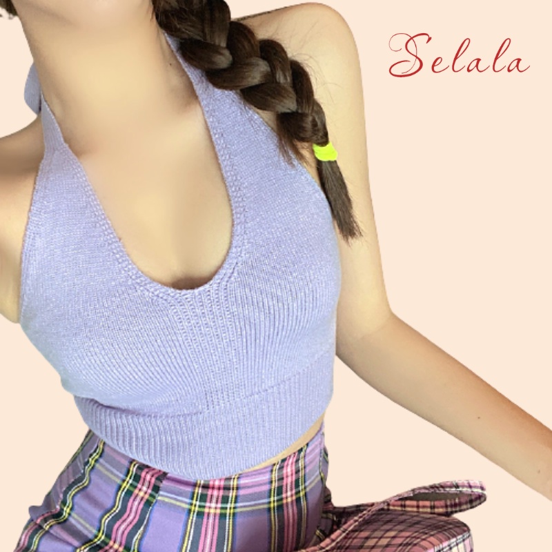 Áo Yếm Nữ Selala Croptop Co Giãn Thoáng Mát Cực Sành Điệu BS05