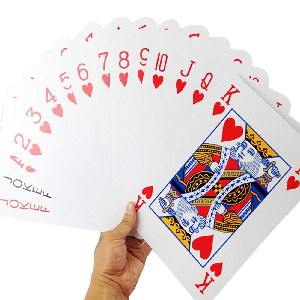 (Mới) Bộ bài tây/ bài poker kích thước lớn,cỡ lớn, loại to - Bộ Bài Tây Bài Poker khổng lồ A4 huggies