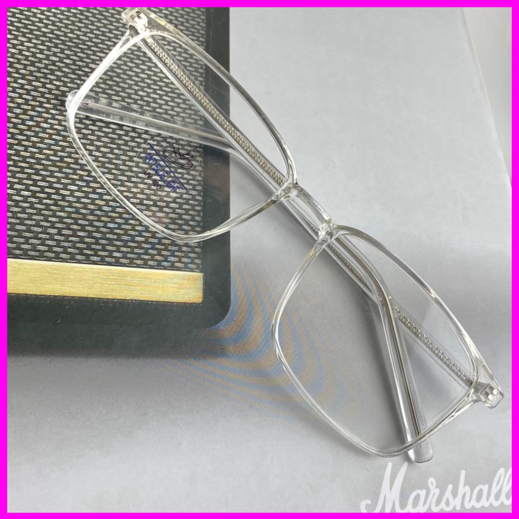 Gọng kính cận nam nữ TAMANHEYEWEAR mắt vuông càng kính có cốt kim loại 8188 nhận lắp cận viễn loạn