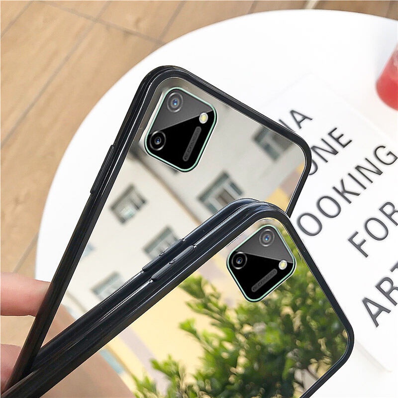Ốp Điện Thoại Có Gương Trang Điểm Cho Realme 8 C1 C2 C3 C12 C15 C25 C25S V15