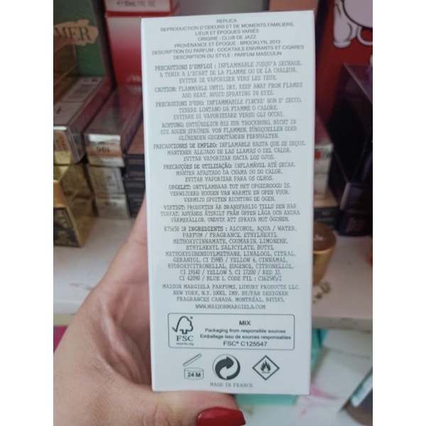 NƯỚC HOA MAISON MARGIELA REPLICA JAZZ CLUB 100ml