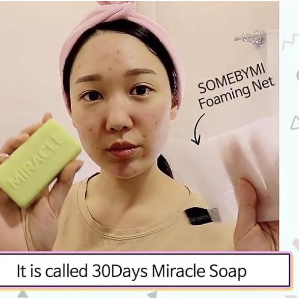 (Hàng Mới Về) Xà Phòng Somebymi Some By Mi Miracle Cleansing Bar Soap