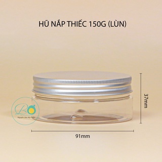 Hũ nắp thiếc lùn 150g