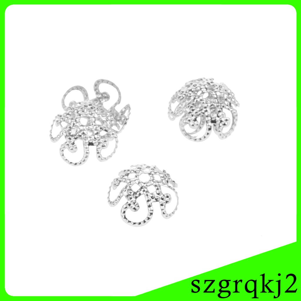 200 Hạt Charm Mạ Vàng / Bạc 10mm Làm Trang Sức