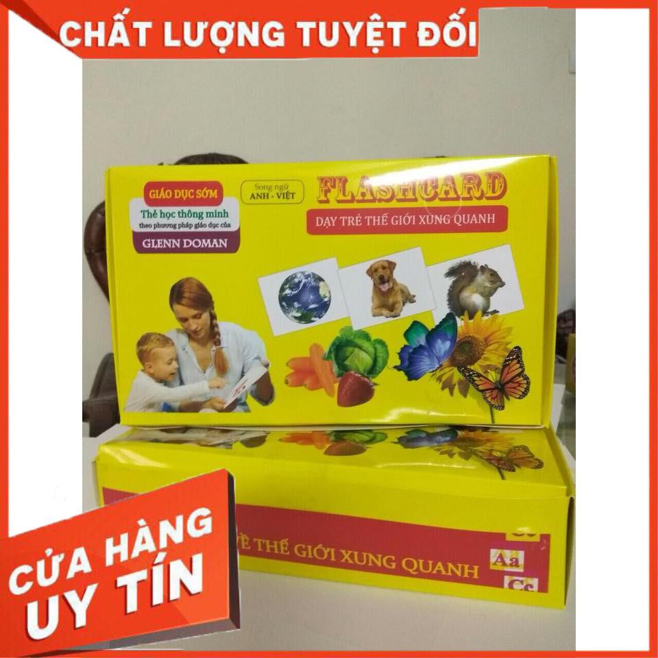 [XẢ KHO+FREE SHIP]  Thẻ Học Thông Minh 16 Chủ Đề 416 Hình Ảnh Sinh Động, Có Tiếng Anh - Việt