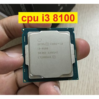 CPU Intel Core i3-8100 3.6Ghz/ 4 nhân 4 luồng/ 1151v2 / 6MB, hàng tháo máy