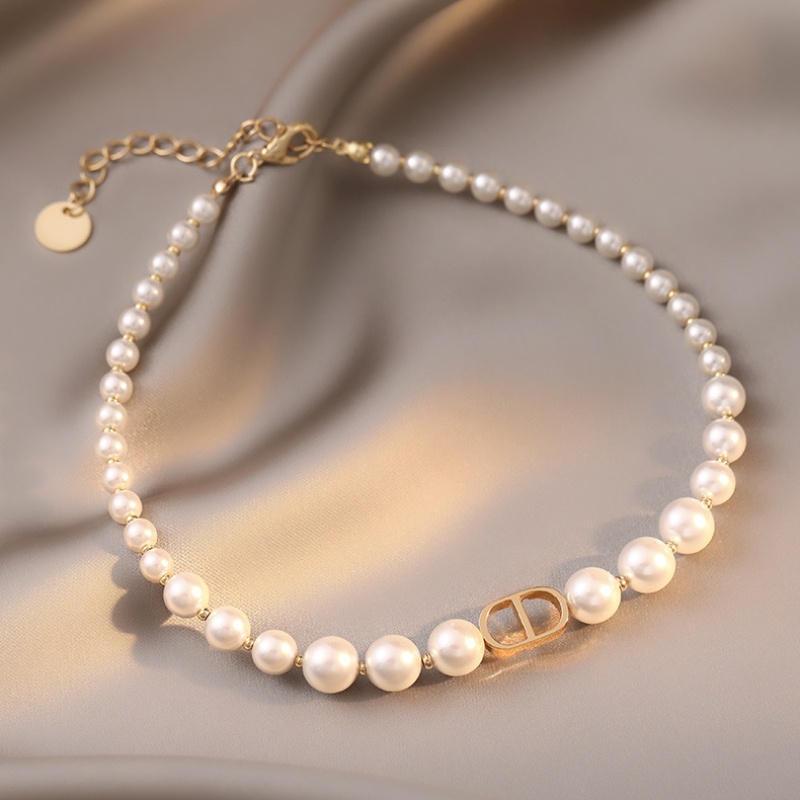 Vòng cổ Ngọc Trai Phong Cách Cổ Điển Sang Trọng Thời Trang 2022 Cho Nữ