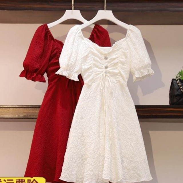 🌸Hàng Order🌸 Váy Bigsize Rút Ngực Đính Hoa Đá Trẻ Trung Nữ Tính🌸Hàng Quảng Châu