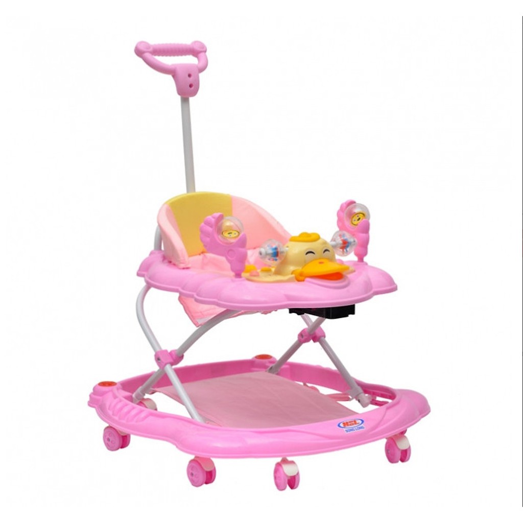 Xe tập đi con vịt (Có nhạc + để chân + tay đẩy)