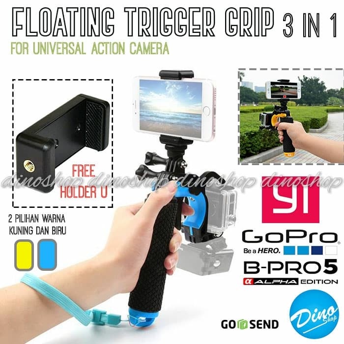 Phụ kiện tay cầm chống rung cho máy ảnh xiaomi yi gopro brica | BigBuy360 - bigbuy360.vn