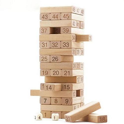 Rút gỗ số - Jenga cỡ lớn cao cấp