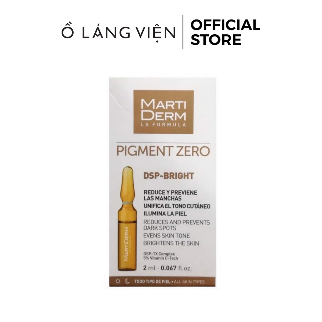 Ampoule Dưỡng Sáng Đều Màu Da, Giảm Đốm Sắc Tố - MartiDerm Pigment Zero DSP Bright