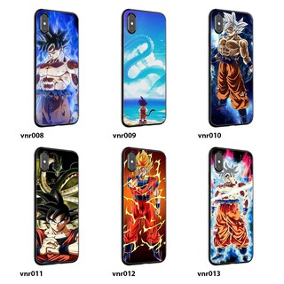 Skin decal dán điện thoại TPU mềm in hình Dragon ball Songoku cho iPhone X XR XS Max...[Đủ Mã Máy