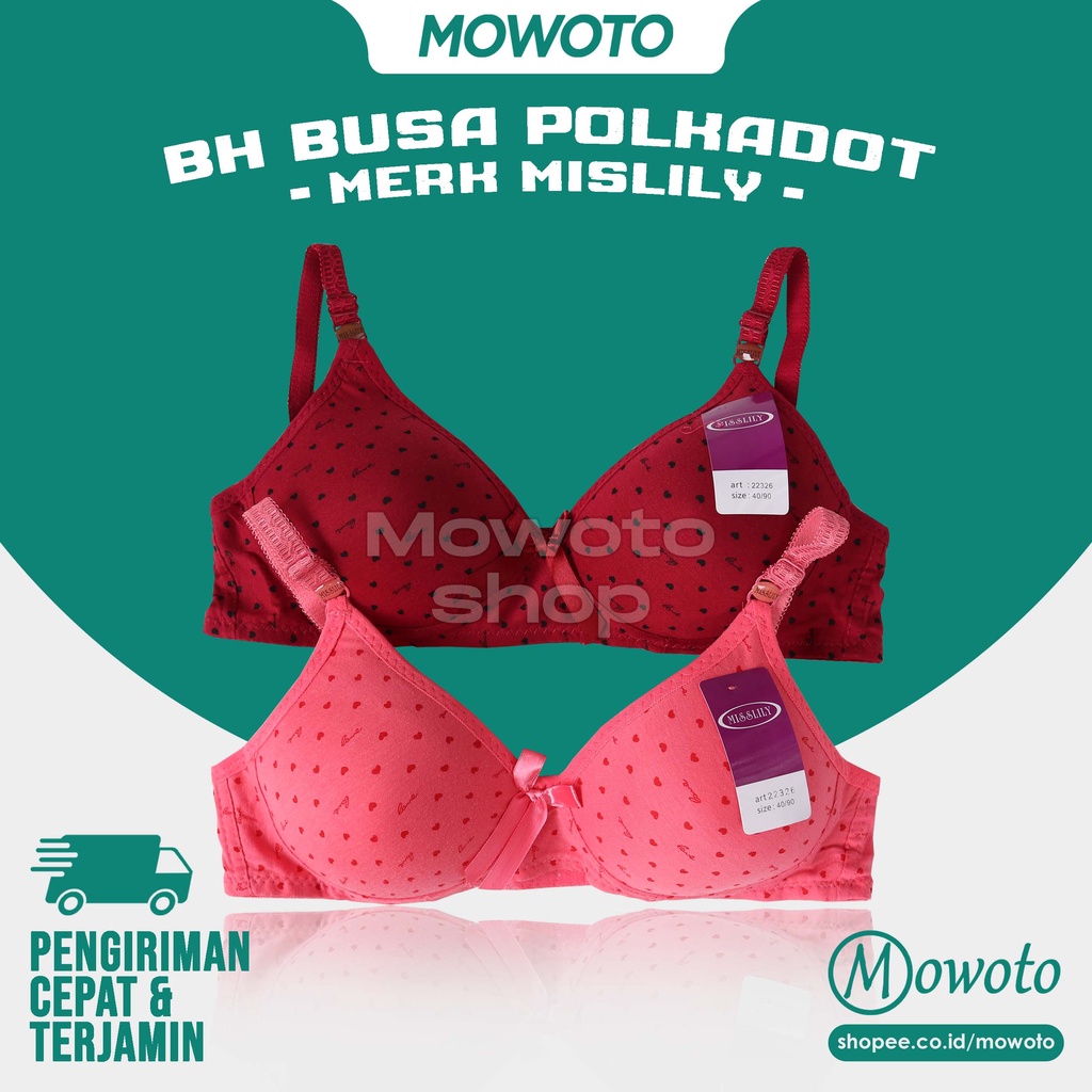 Bh Misslily Áo Ngực Không Gọng Cup Vừa Cho Nữ Size Vừa - Mowoto 3