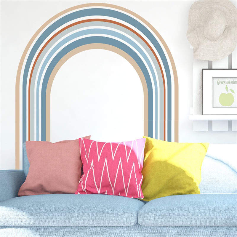 Giấy Dán Tường Họa Tiết Cầu Vồng Trang Trí Phòng Khách/Ký Túc Xá/Phòng Khách