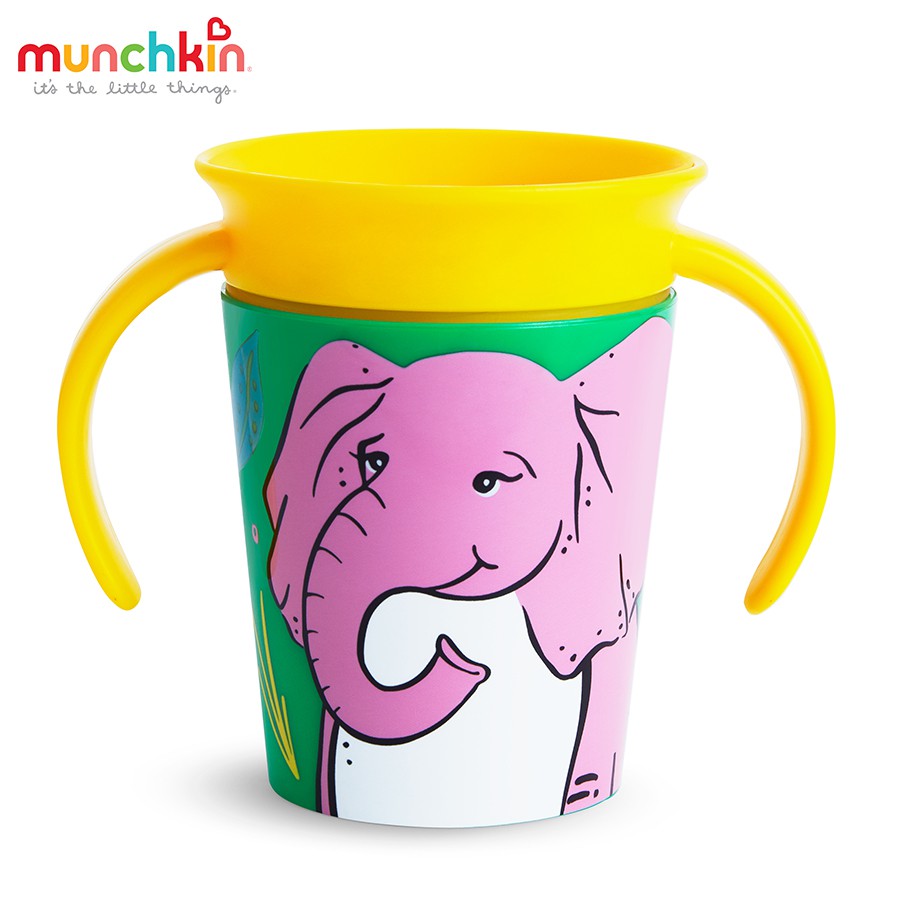 [CHUBBYSHOP] Cốc 360 độ Munchkin Deco chống đổ có tay cầm 177ml