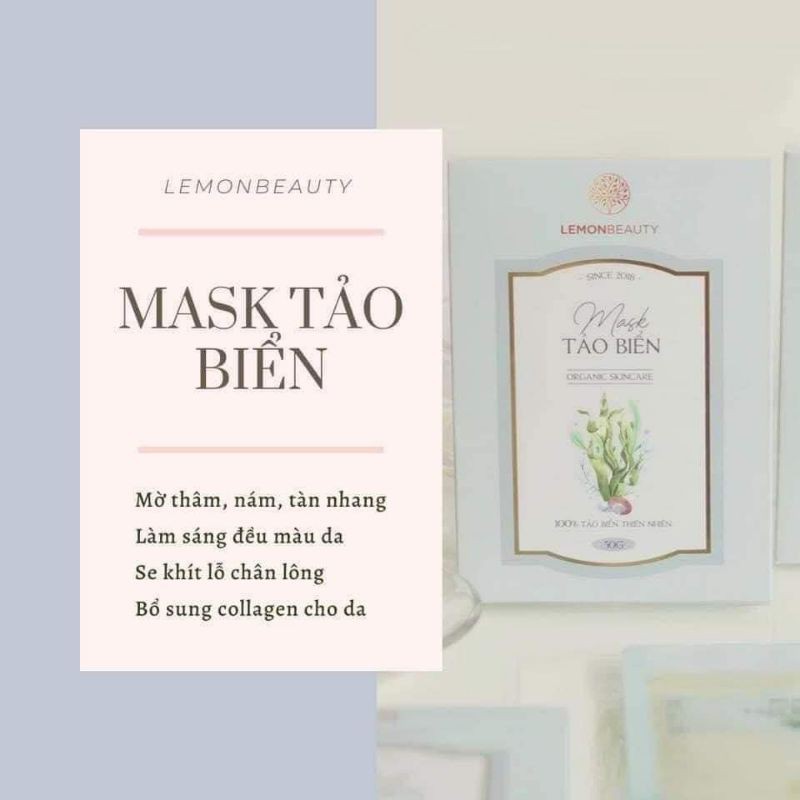 Mask khổ qua rừng & tảo biển lemon mask handmade thiên nhiên