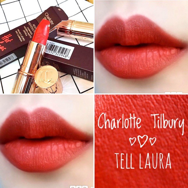 Son Charlotte Tilbury matte full size và size mini chính hãng UK