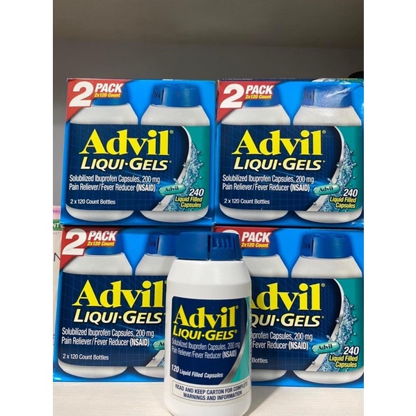 VIÊN NÉN GIẢM ĐAU ADVIL LIQUI GELS 120 viên
