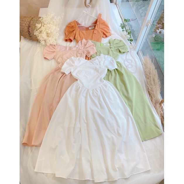 ĐẦM XOÈ TIỂU THƯ NƠ VAI TAY BỒNG ĐI TIỆC SANG TRỌNG XDGIMI ( Kèm ảnh thật)