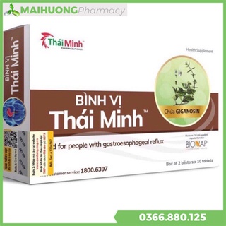 [CHÍNH HÃNG ] Bình Vị Thái Minh - Giảm Trào Ngược Dạ Dày, Giảm Thiểu Các Biểu Hiện Của Viêm Loét Dạ Dày
