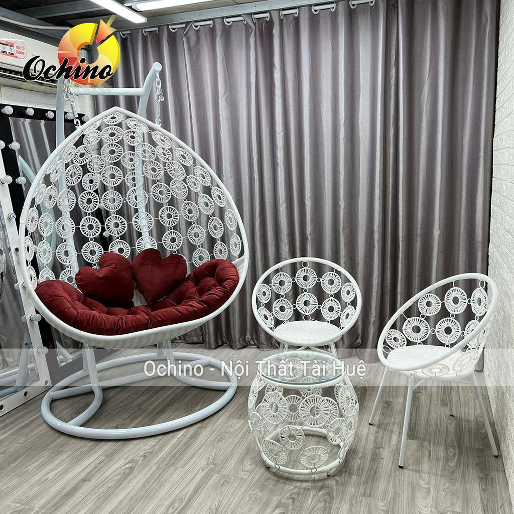 Xích Đu Hoa Đôi Để Sân Vườn Và Ban Công Hiện Đại