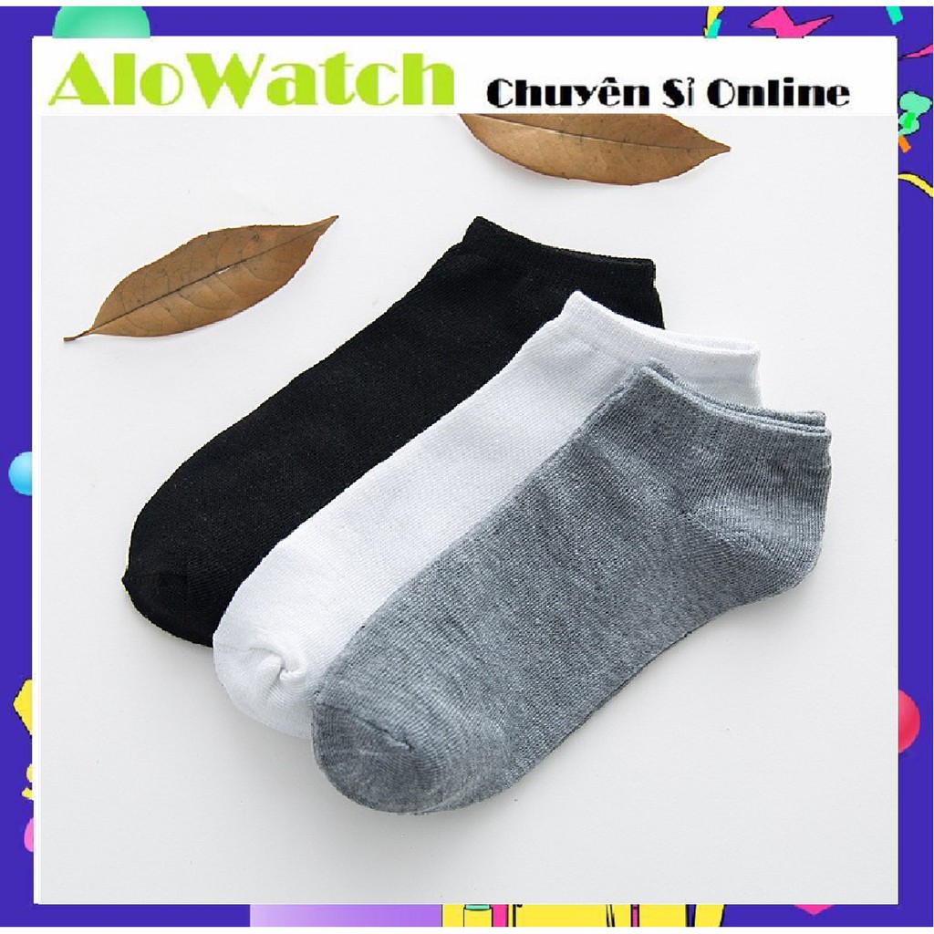 ❤Tất (Vớ) Cổ Ngắn❤ Rẻ Nam Nữ Unisex Cotton Thoáng Khí Khử Mùi Cực Tốt