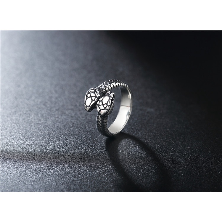 Nhẫn titan rắn 2 đầu không gỉ UR2108